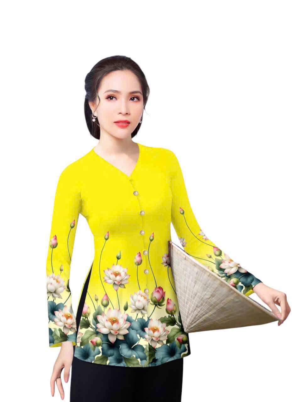 Áo bà ba in 4D -40-75kg mặc vừa (hàng may sẵn-áo ko kèm quần)