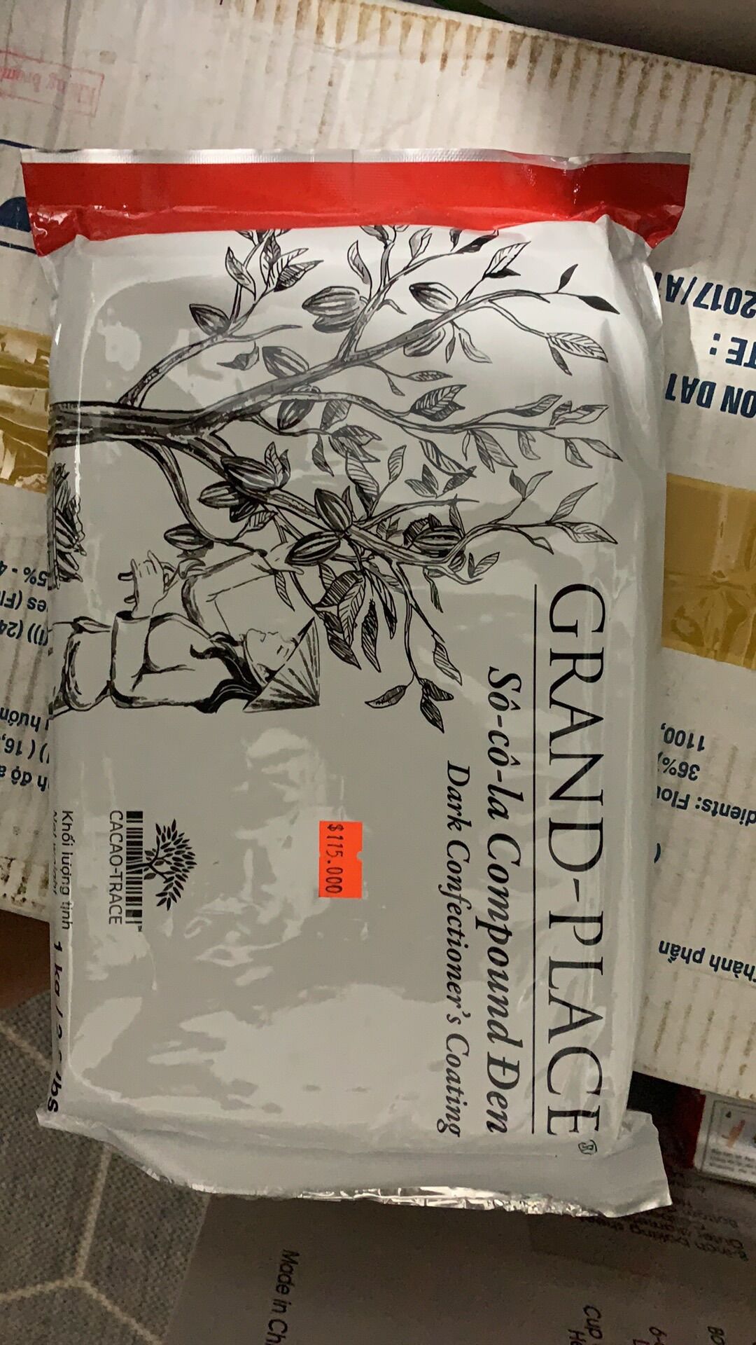 Chocolate/Socola compound đen Puratos Grand Place 1kg