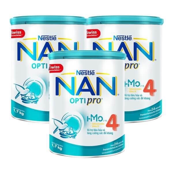 Sữa Nan Optipro 4 1.7kg, HMO 2-6 tuổi