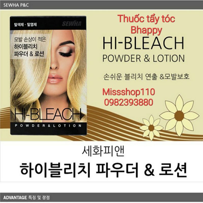 Thuốc tẩy tóc thảo dược B-Happy Sewha dành cho tóc ngắn