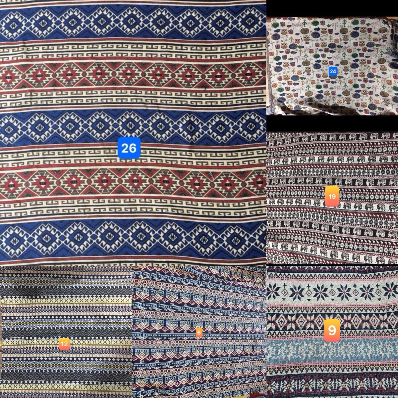 Vải thổ cẩm dân tộc ( khách lấy màu nào chat cho shop nhé)