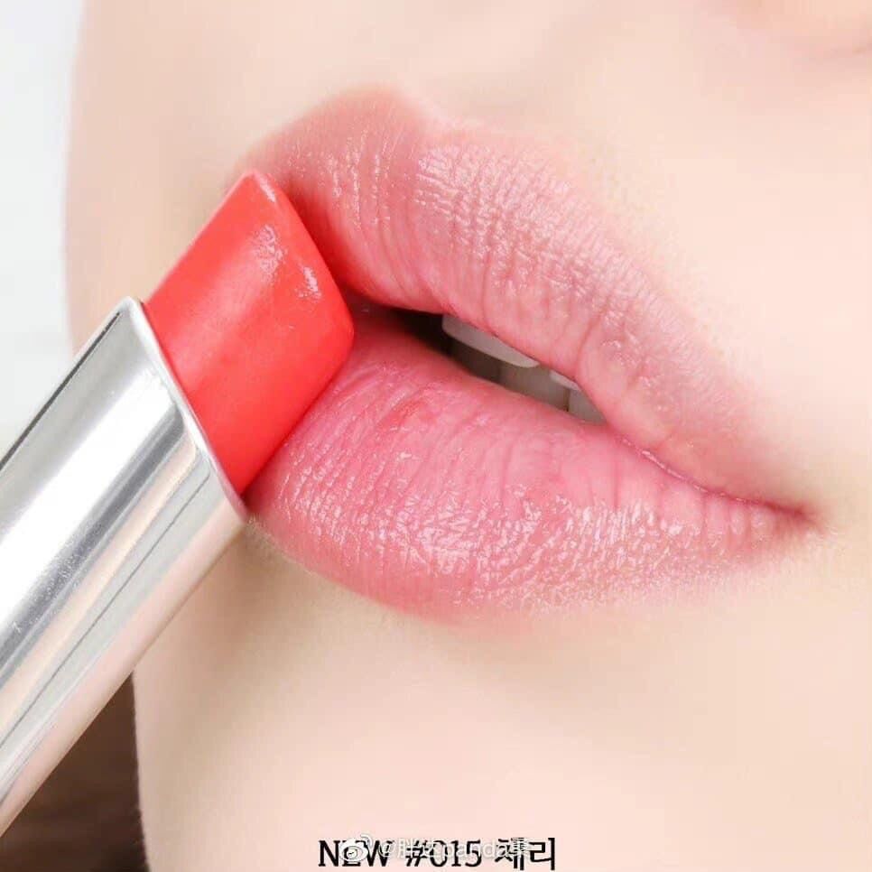 Son dưỡng Đior 015 đỏ cherry mẫu mới 2021