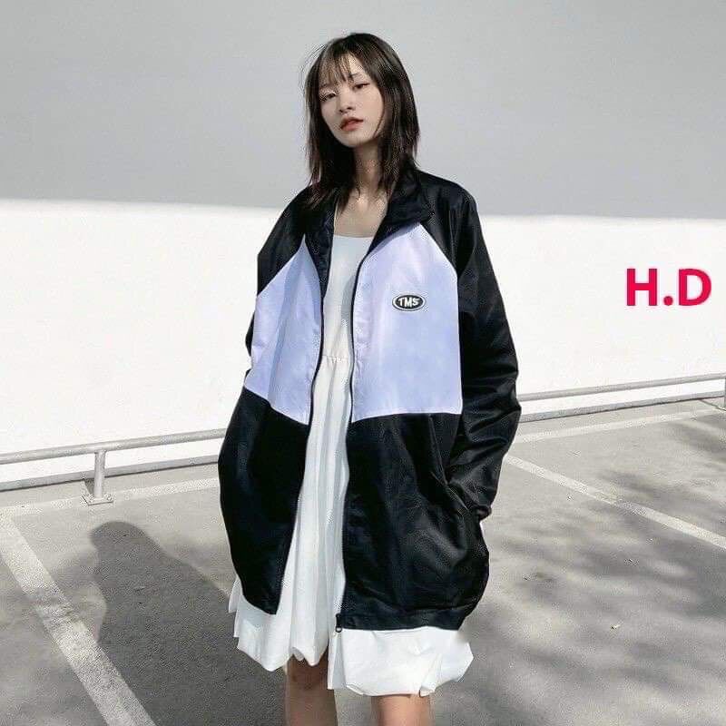 Áo khoác nhẹ phối TM nam nữ cá tính