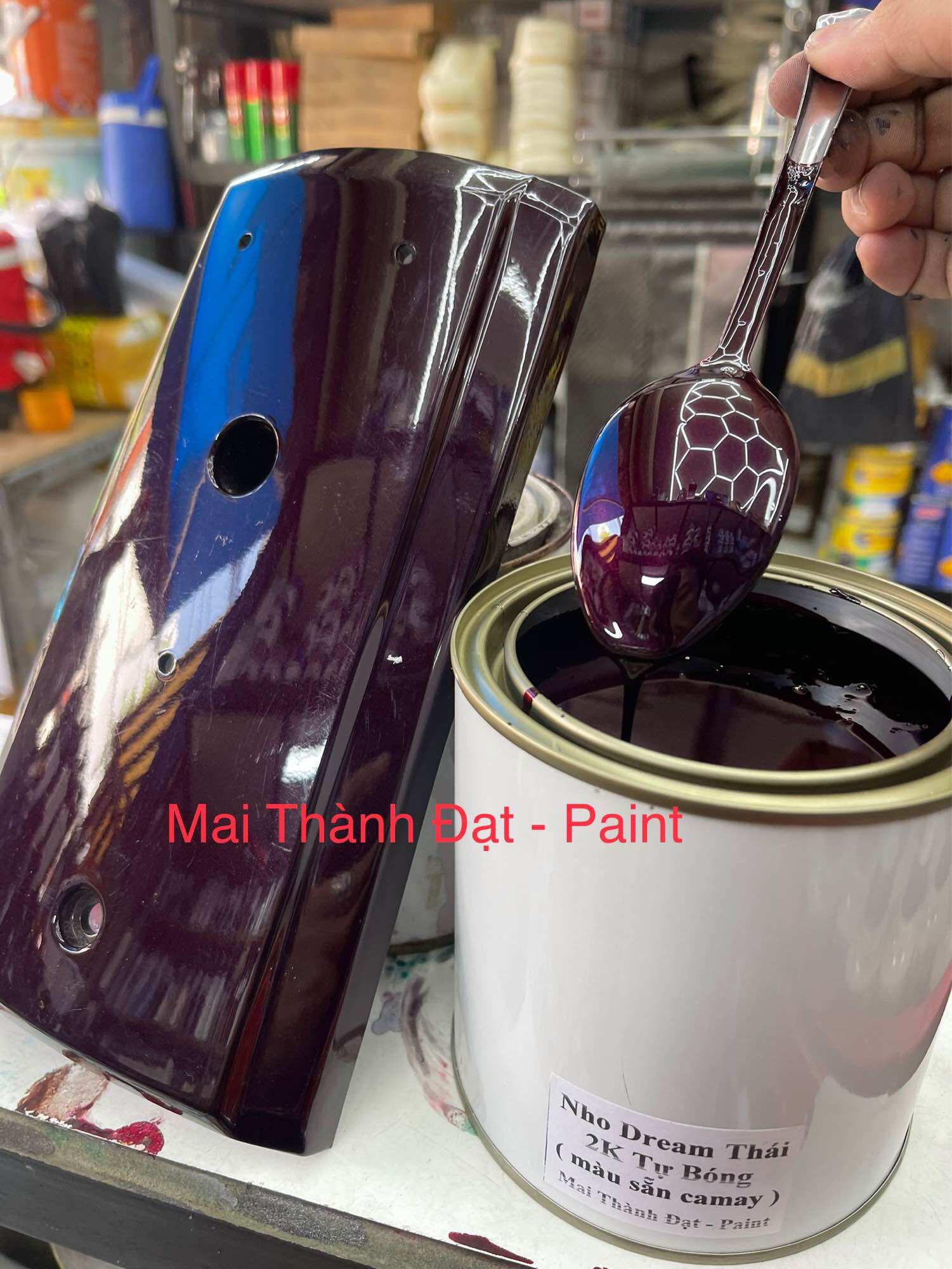 Màu Sơn Nho Dream Thái 2K Tự Bóng 4:1 ( Sơn Oto Xe Máy )Đóng gói tùy chọn
