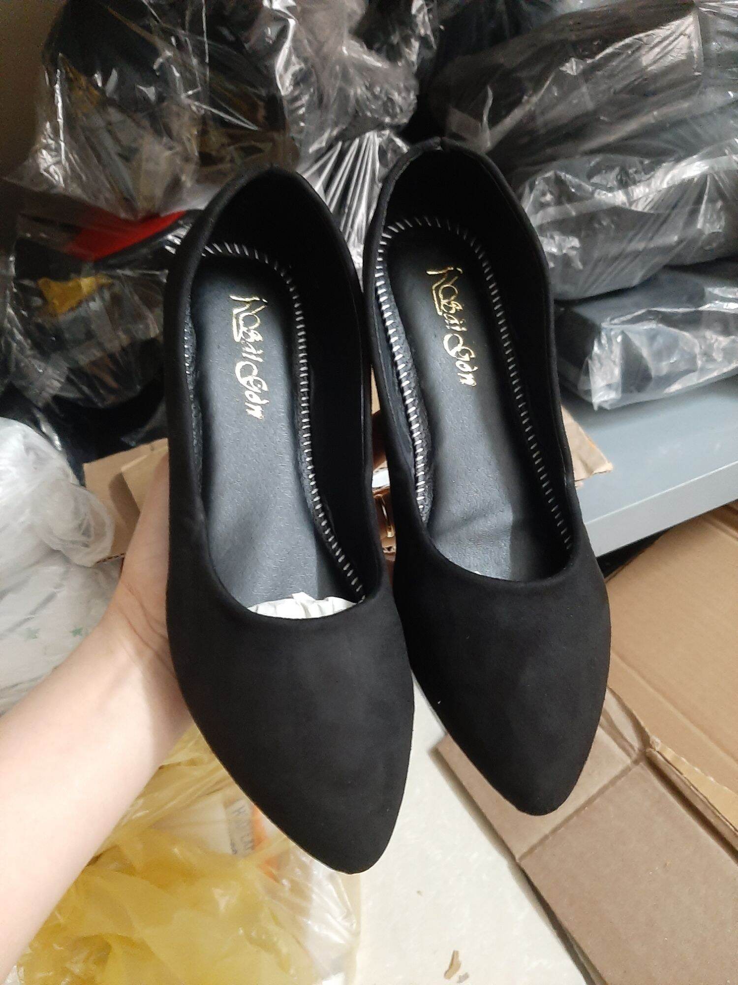 Giày búp bê da lộn mềm êm chân