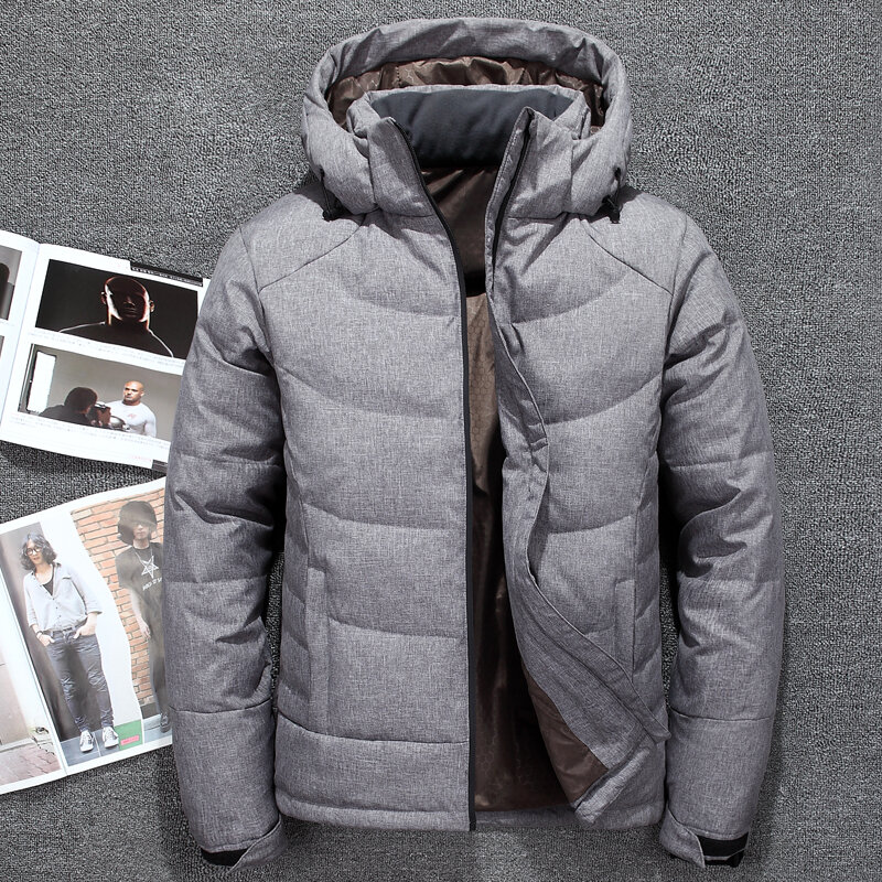 Down Jacket Men's Simple Winter Men Thick Short Students Youth Warm And Cold Outdoors Coat Men'S Wear