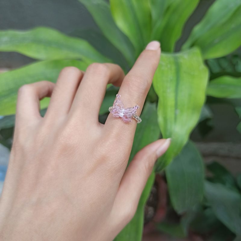 Nhẫn hạt cườm handmade