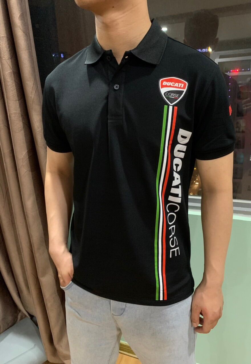 [Nhập RS0822 giảm 30k cho đơn 99k]Áo polo Ducati đen