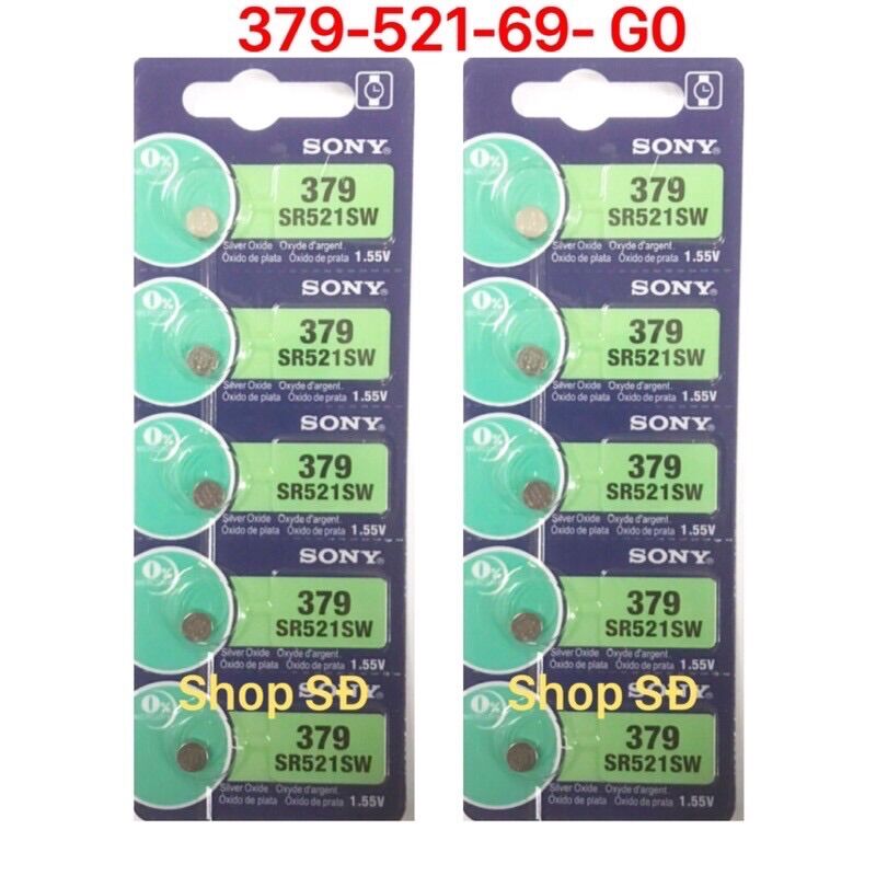 Pin SR521w - 379- 69-AG0- 1 viên pin