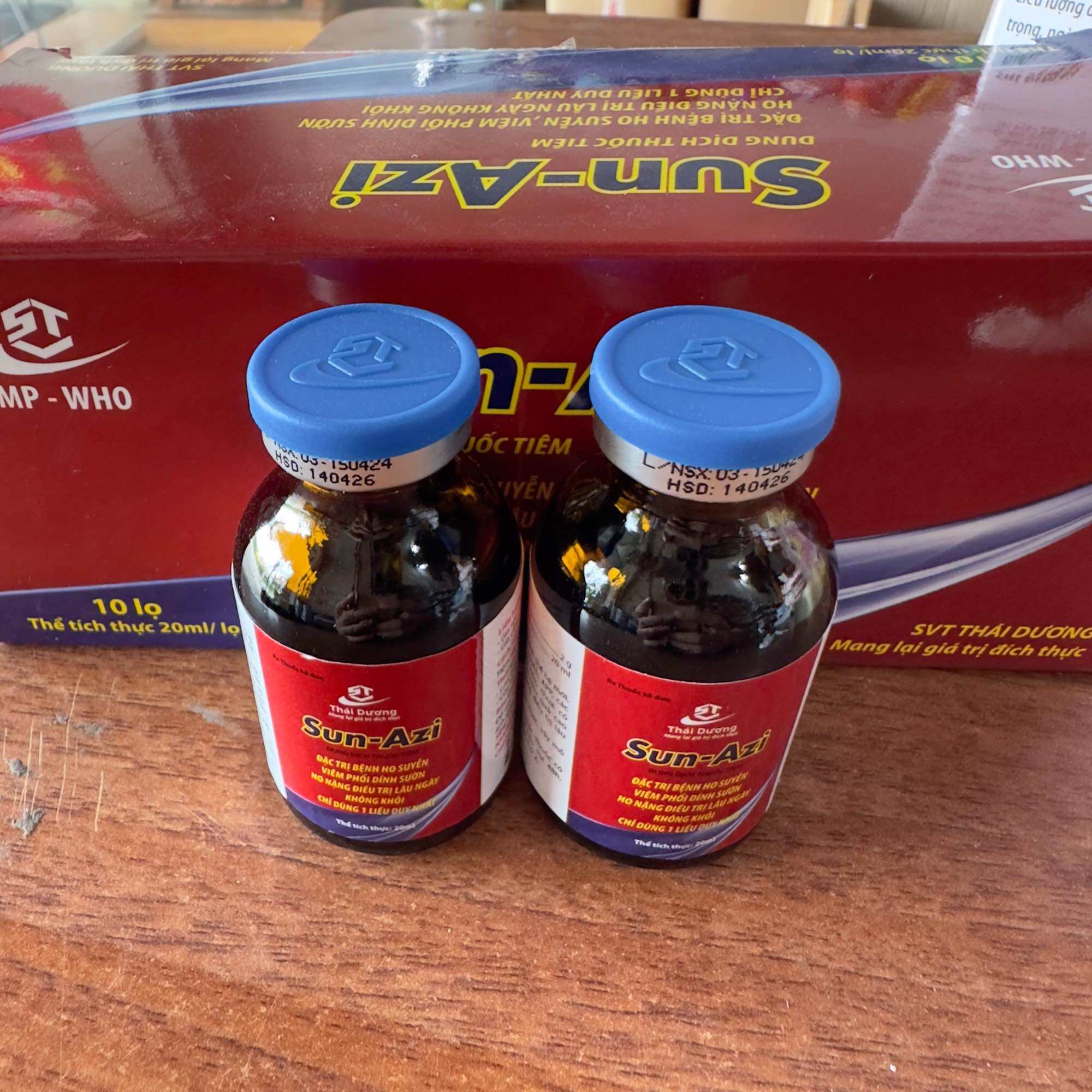 Sun Azi 20ml hen khẹc một mũi duy nhất