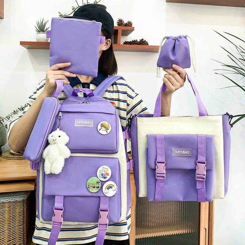 balo 4 món, Balo Combo 4 Món, Balo Nữ, Balo Nam, Balo Thời Trang, Balo Đi Học sinh sinh viên  cấp 1 2 3