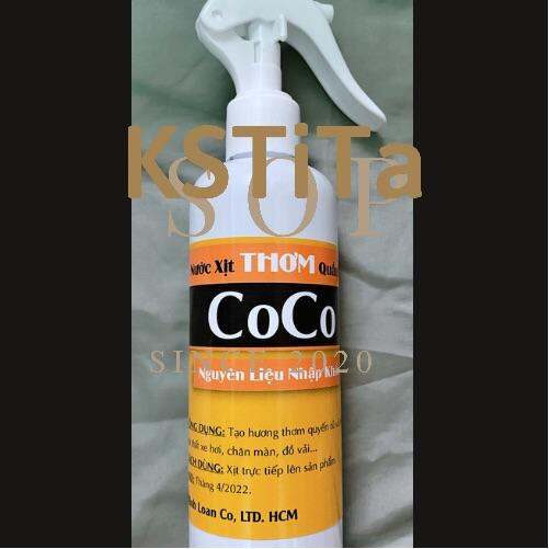 Nước xịt thơm quần áo CoCo| chai 250ml| siêu thơm, chống mốc