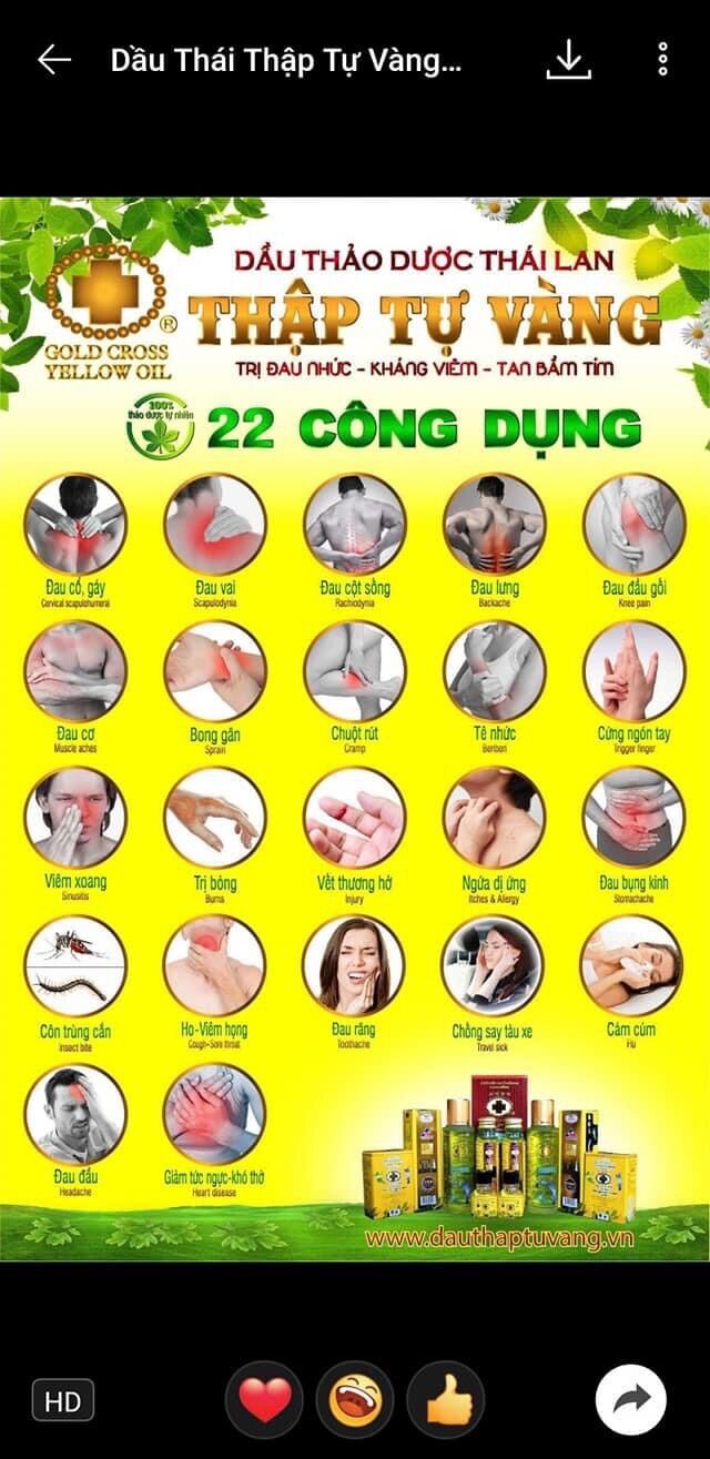 Dầu thập tự vàng thái lan