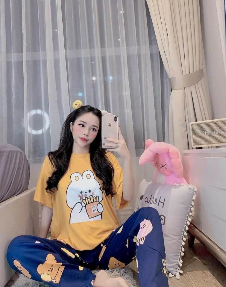 Set Bộ Thun Dài Thời Trang size 40- 65kg chất thun co giãn
