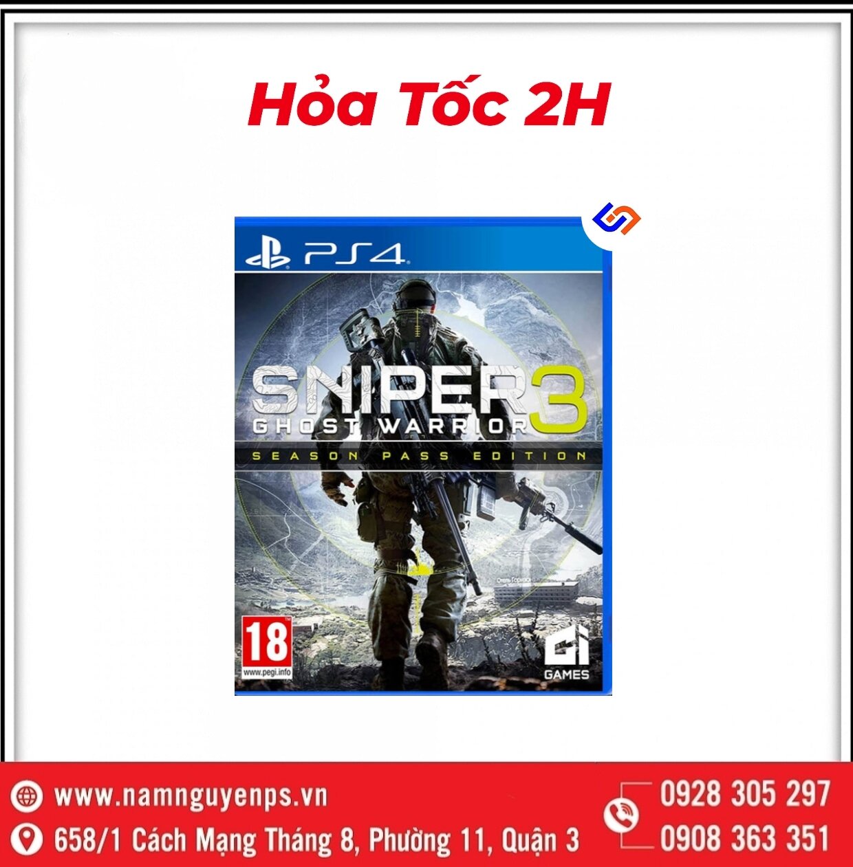 Đĩa game ps4 | sniper ghost warrior 3