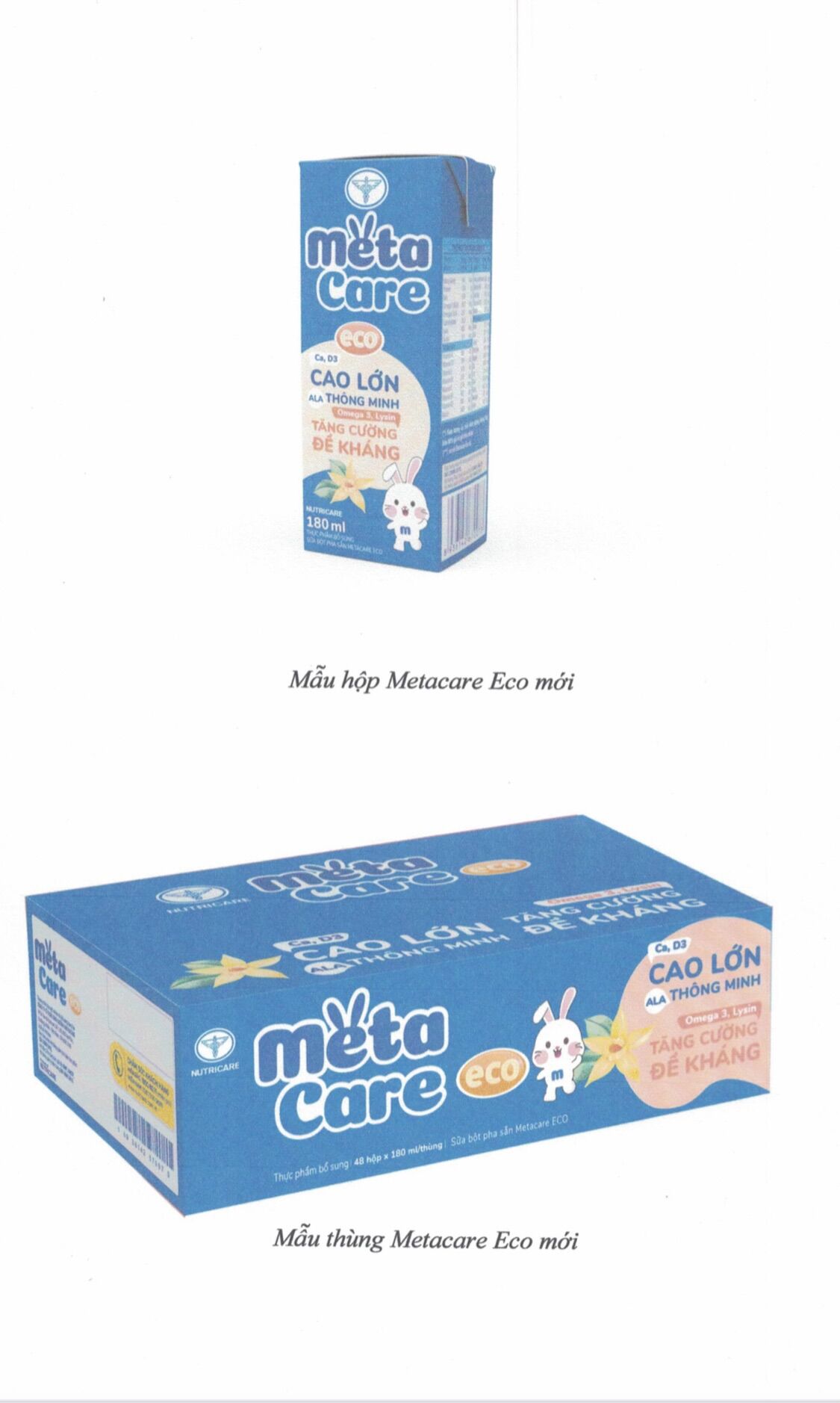 Sữa bột pha sẵn Metacare Eco Xanh loại 110ml