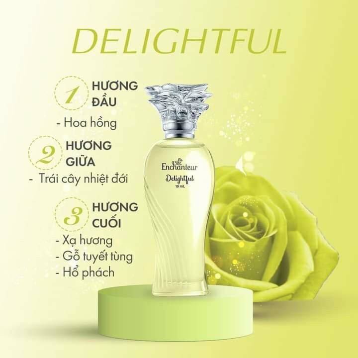 Nước hoa Enchanteur Delightful xanh lá 10ml