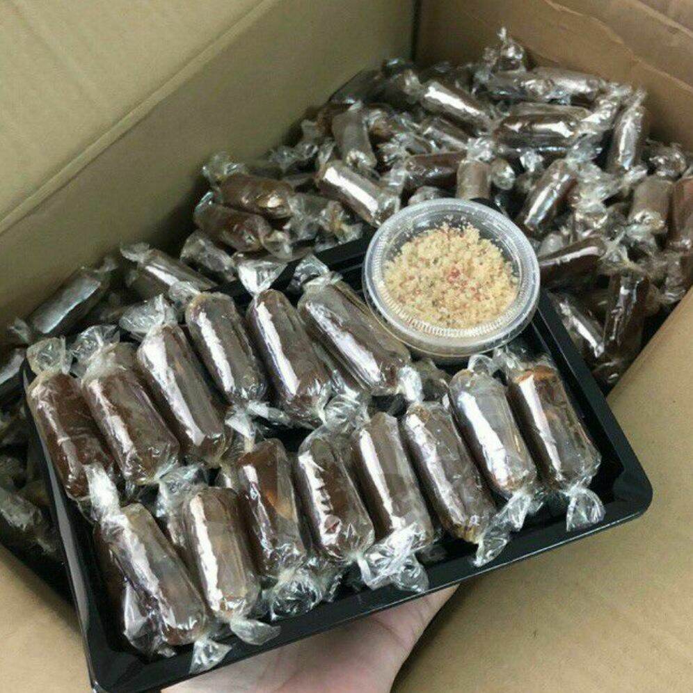 500gr Mứt mãng cầu me sấy nguyên mũi vị đặc biệt chua ngọt kèm muối chấm rất ngon