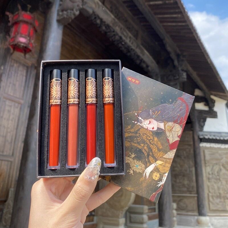 Set 4 son daishiao phong cách cổ trang chính hãng nội địa