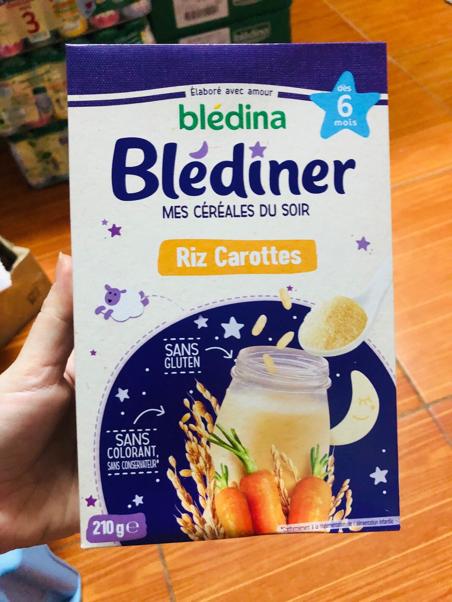 Bột lắc sữa đêm Bledina pháp 210g date 5/23
