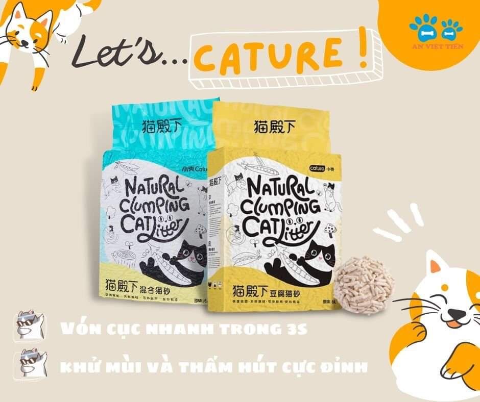 Cát vệ sinh đậu nành cho mèo Tofu Cature nội địa Trung bịch 6L PET UNIVERSE