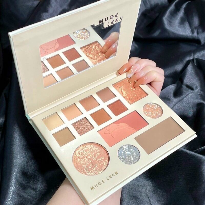 Bản phấn mắt kèm má hồng, highlight con cọp