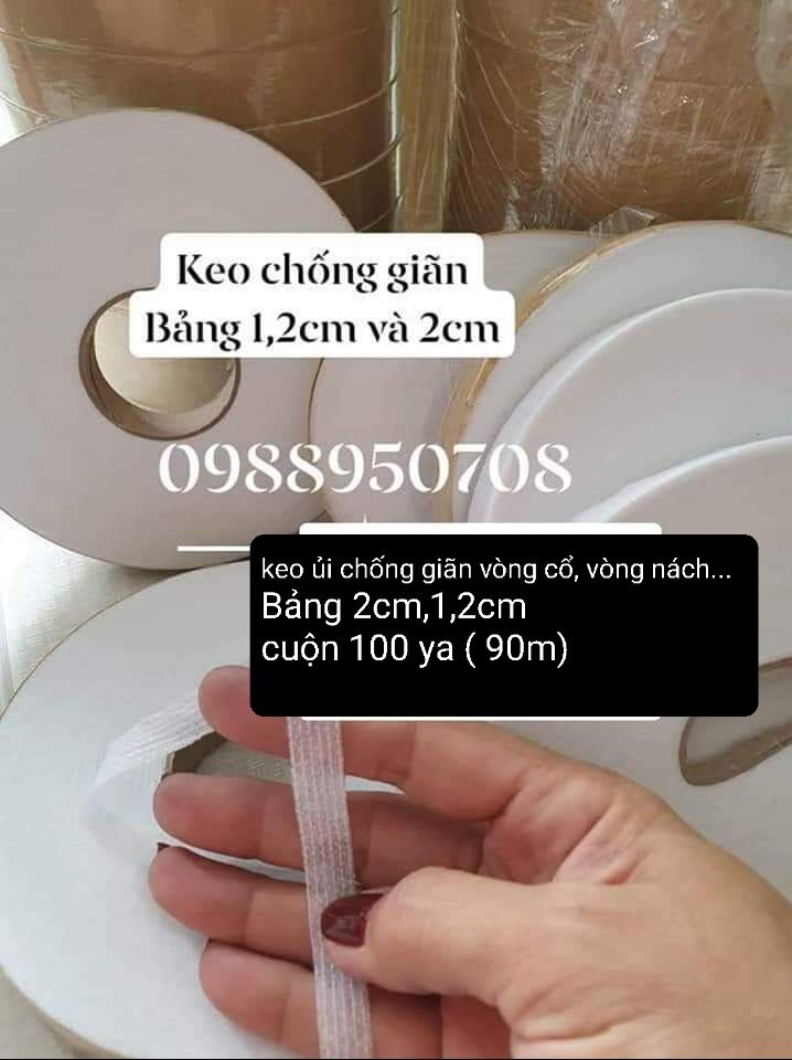Cuộn keo chống bai bảng 1,2cm dài 90m