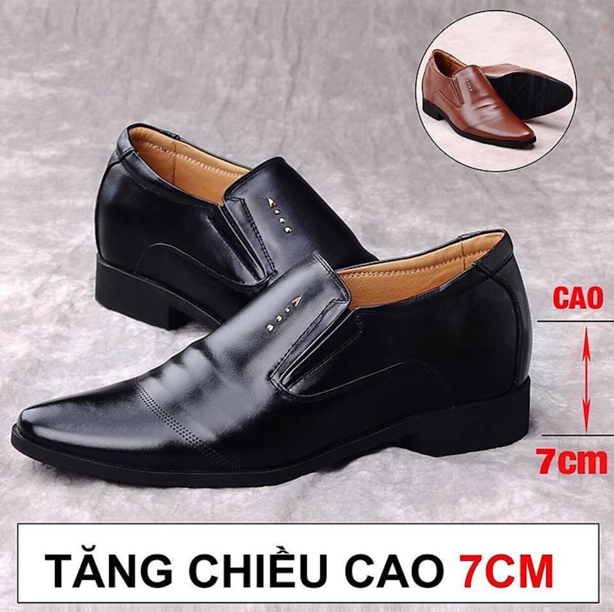 Giầy Công Sở tăng chiều cao dành cho Nam