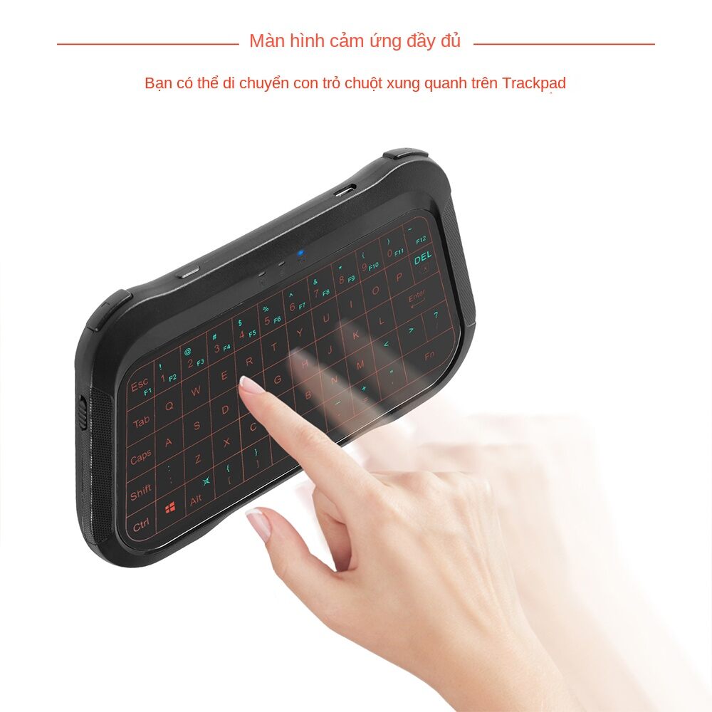 T18 Mini Wireless Keyboard Full Touch Screen 2.4GHz Air Mouse Touchpad Handheld Backlight Remote Control for Android TV BOX