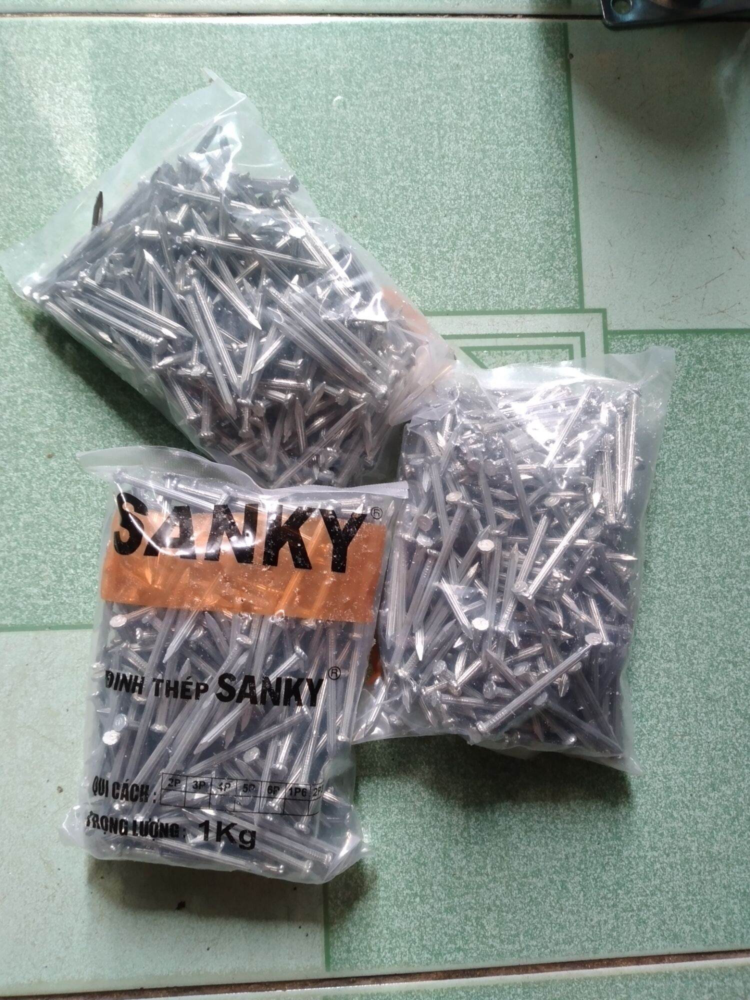 1 kg đinh thép trắng từ 3cm ÷5cm