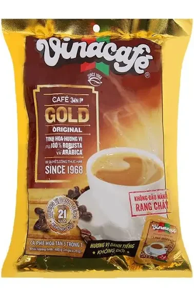 Cà phê sữa VinaCafé Gold Original 480g (24 gói x 20g)