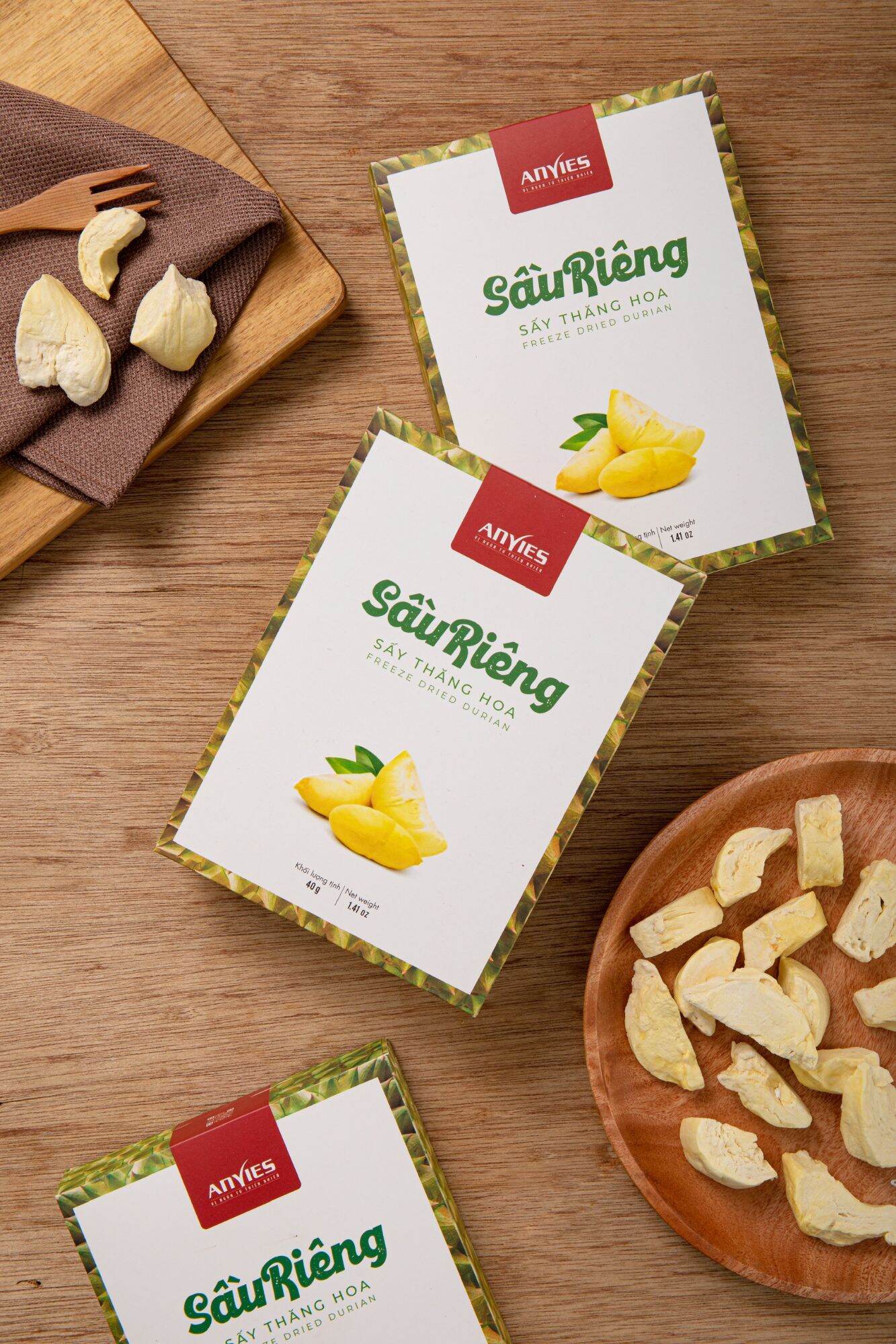 Sầu Riêng sấy thăng hoa (40gr)