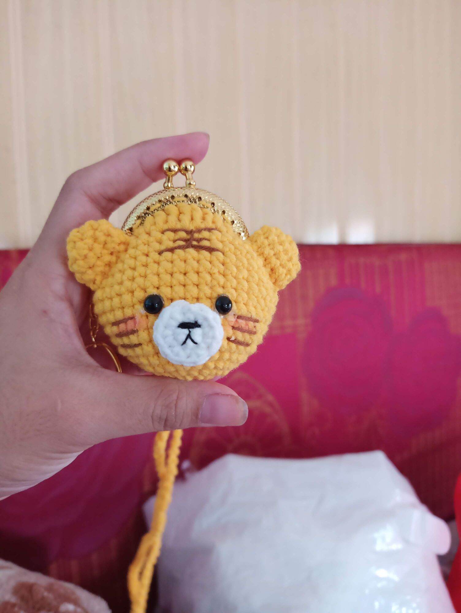 túi đựng tỏi cho bé hình con hổ