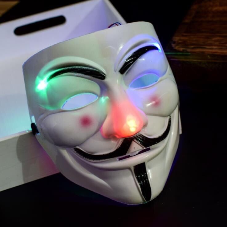 Mặt nạ hacker, mặt nạ hacker có đèn - mặt nạ cao cấp