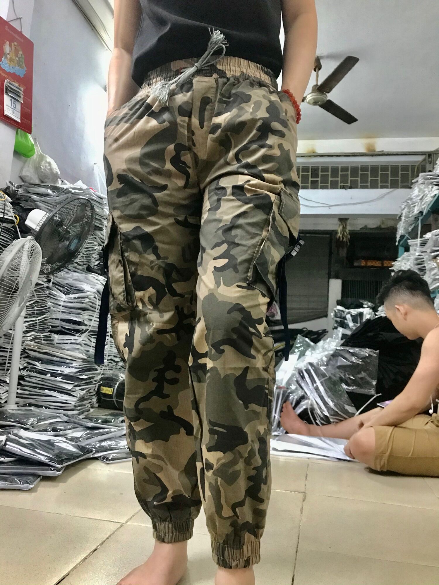 [HCM]Quần lính kaki nam và nữ(size 50-75kg)