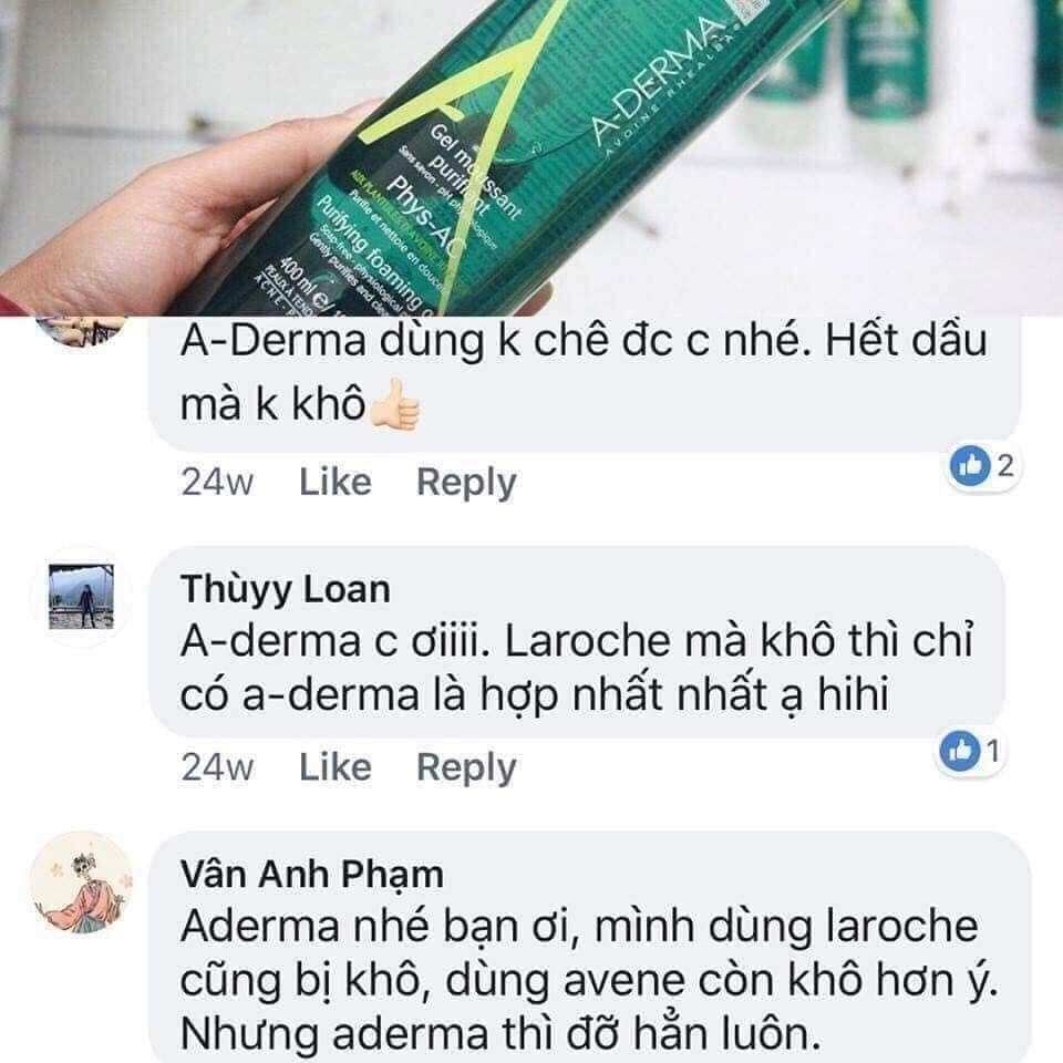Sữa rửa mặt A derma