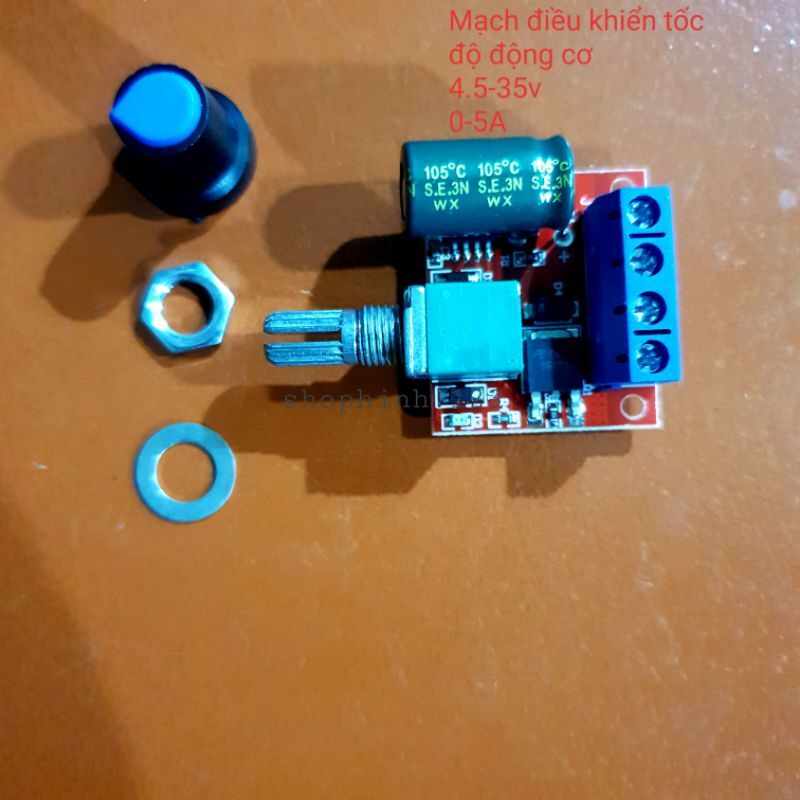 Mạch điều khiển tốc độ động cơ DC PWM
