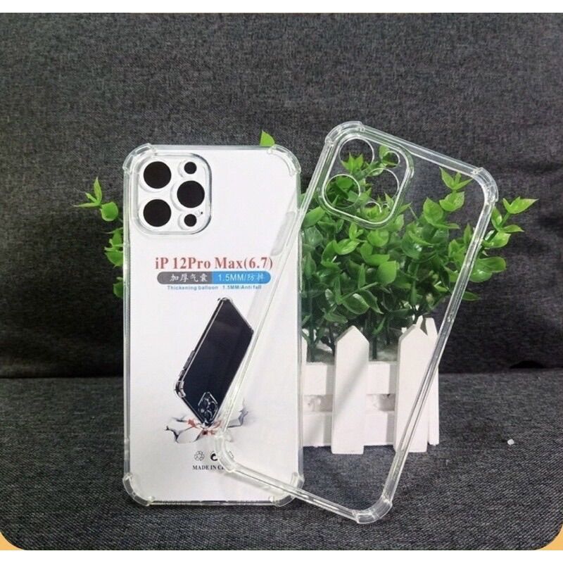 Ốp lưng silicon chống sốc trong suốt loại dày cho iphone