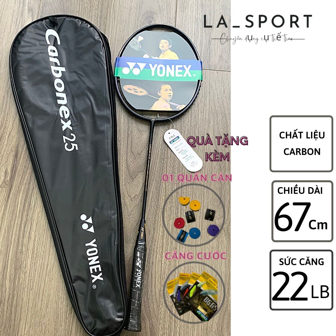 Vợt cầu lông yonex khung carbon chính hãng giá rẻ bền đẹp