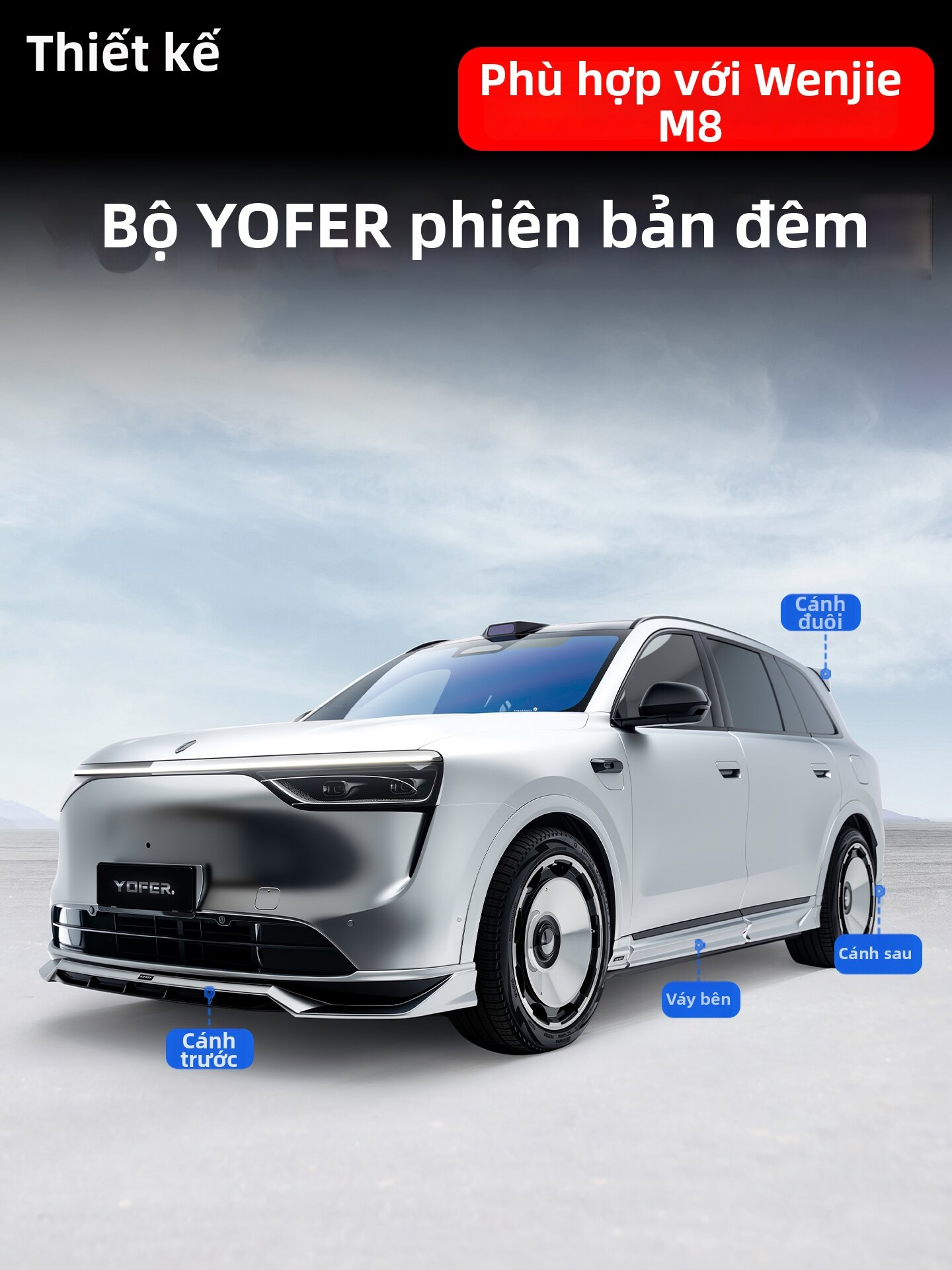 FIT CLUB | Special Exterior Auto Body Kit With Front Bumper Rear Lip Side Skirts And Rear Wing Giá 9,995,000 Đồng*Miễn phí vận chuyển