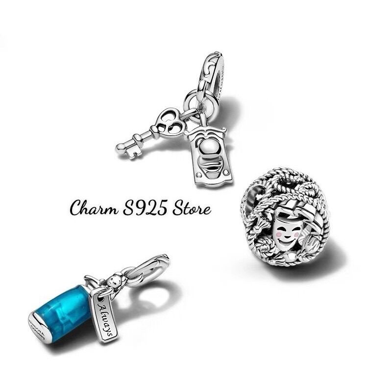 CHARM PANDORA ALE MẶT CƯỜI KHÓC BẠC S925 CAO CẤP