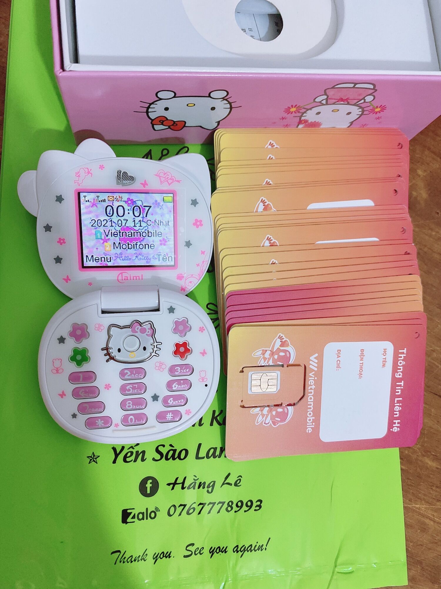Điện Thoại helloKitty 2 sim mini dễ thương ( tặng kèm sim)💥