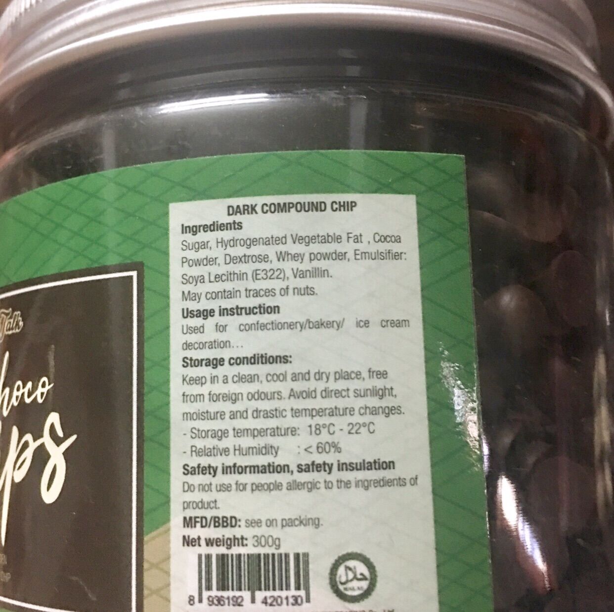 MỚI - Choco chips Dâu 🍓 DARK COMPOUND 65%
