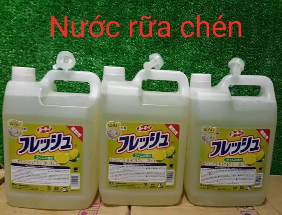1 THÙNG NƯỚC RỬA CHÉN WAI 4L (4L×3)
