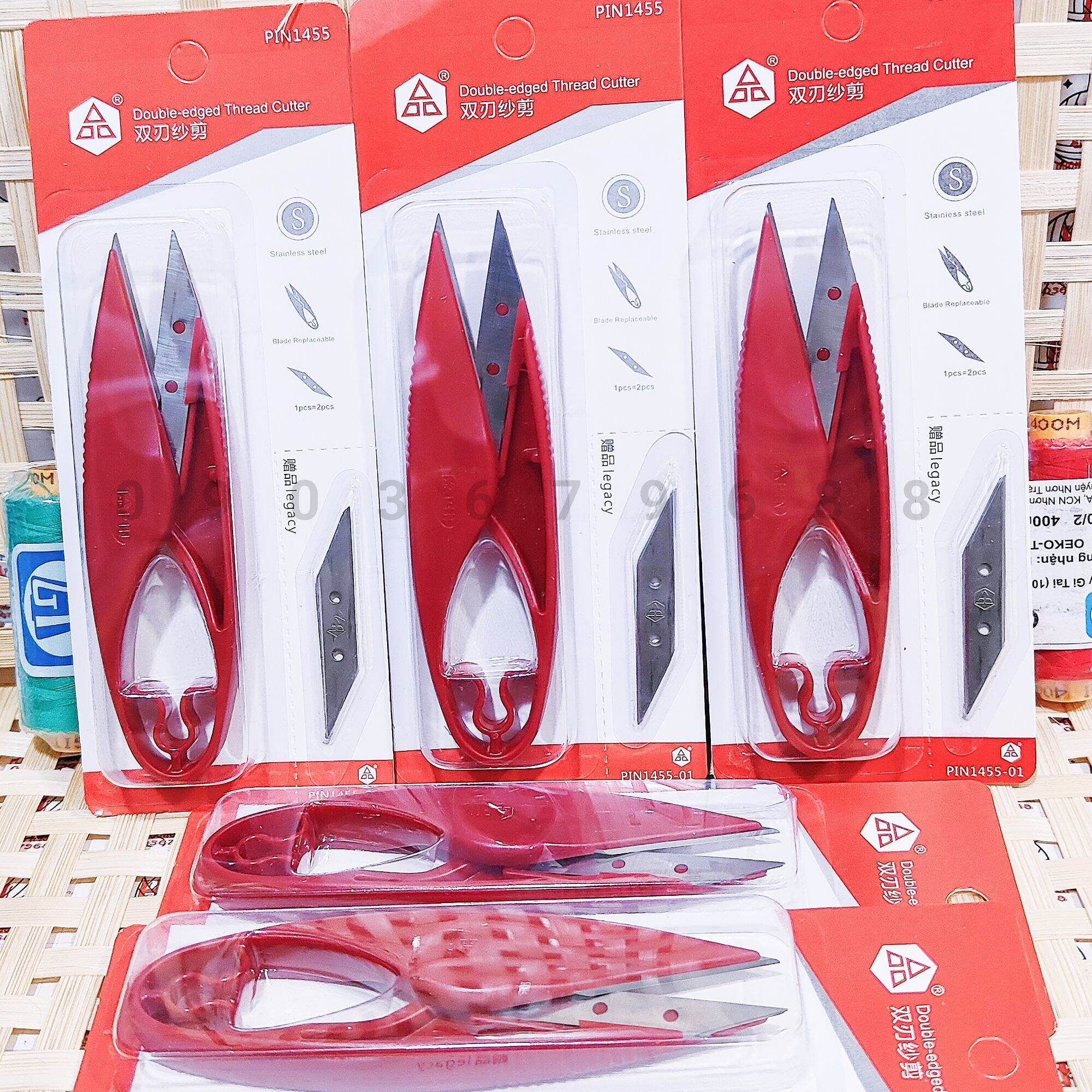 Kéo bấm chỉ pin 1455 thay lưỡi được.hộp tặng kèm 2 lưỡi thay tiện lợi