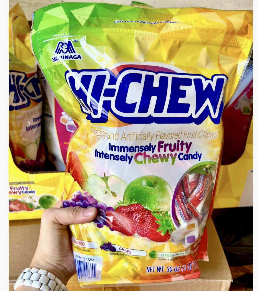[HCM]🍎🍓🍒[HSD 12/2024] Kẹo Dẻo Trái Cây Morinaga Hi-Chew của Mỹ 850g khoarng 170 viên????