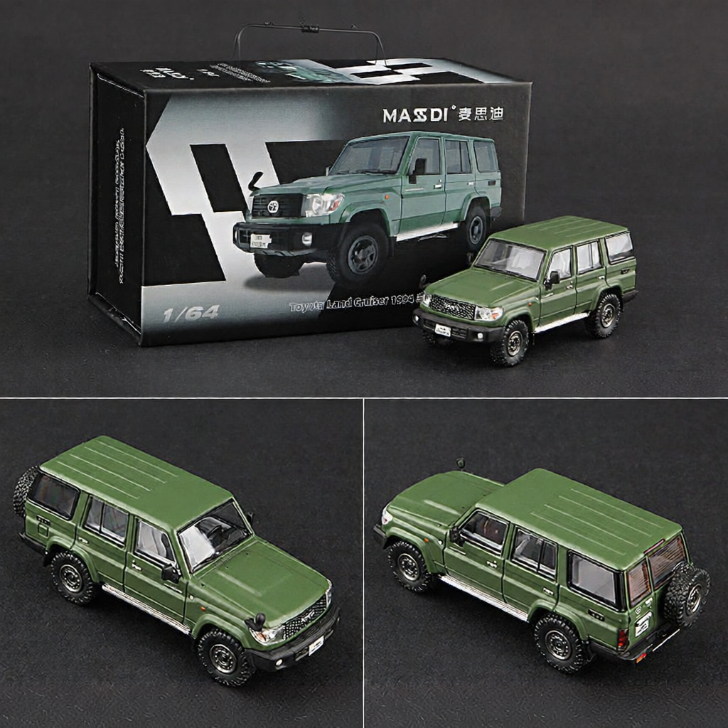 MASSI | Mô Hình Hợp Kim Toyota Land Cruiser Tỷ Lệ 1:64 Màu Đen
