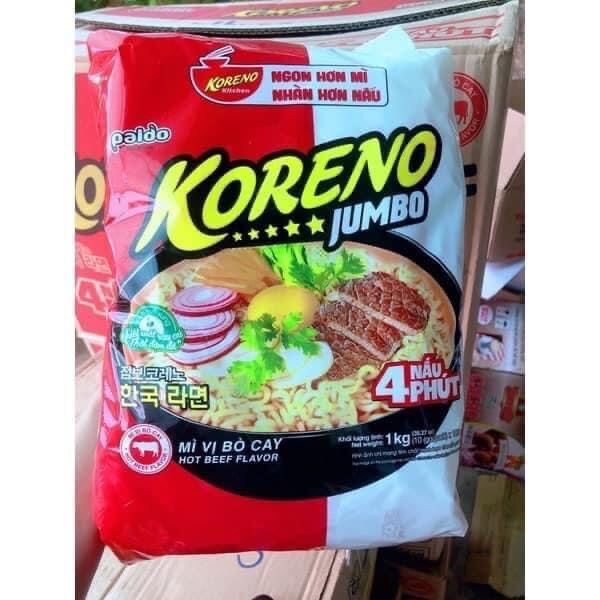 Combo 10 gói mì cay Koreno Jumbo, Mì cay Hàn Quốc