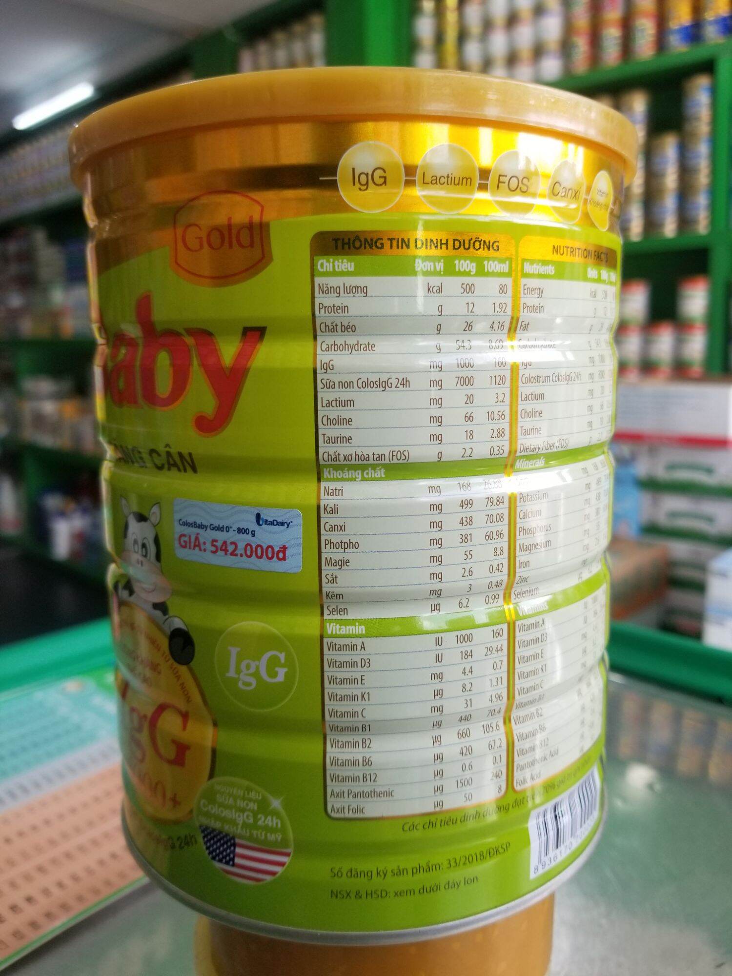[HCM]Sữa bột ColosBaby sô 0+  800g