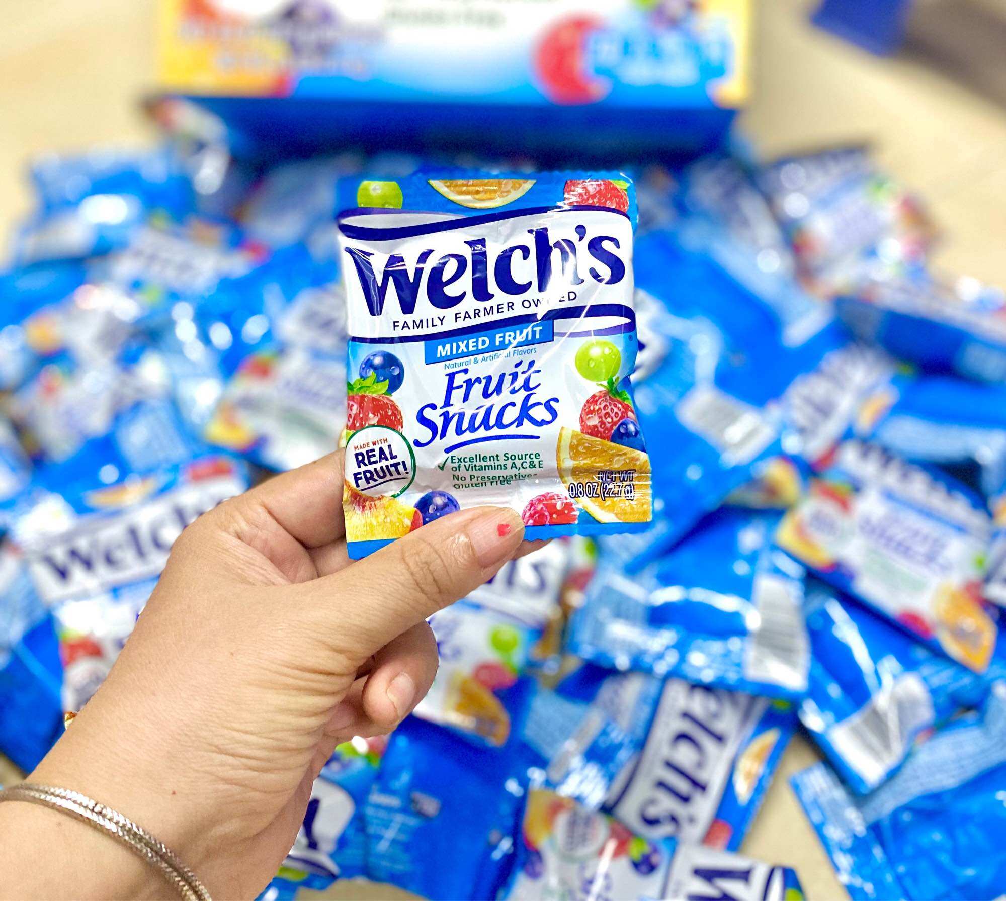 Kẹo dẻo trái cây Welch’s Mixed Fruit - Fruit Snacks của Mỹ